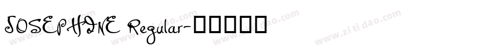 JOSEPHINE Regular字体转换